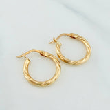 Candongas Mary 1.2 g / 2 cm Oro Amarillo 18K