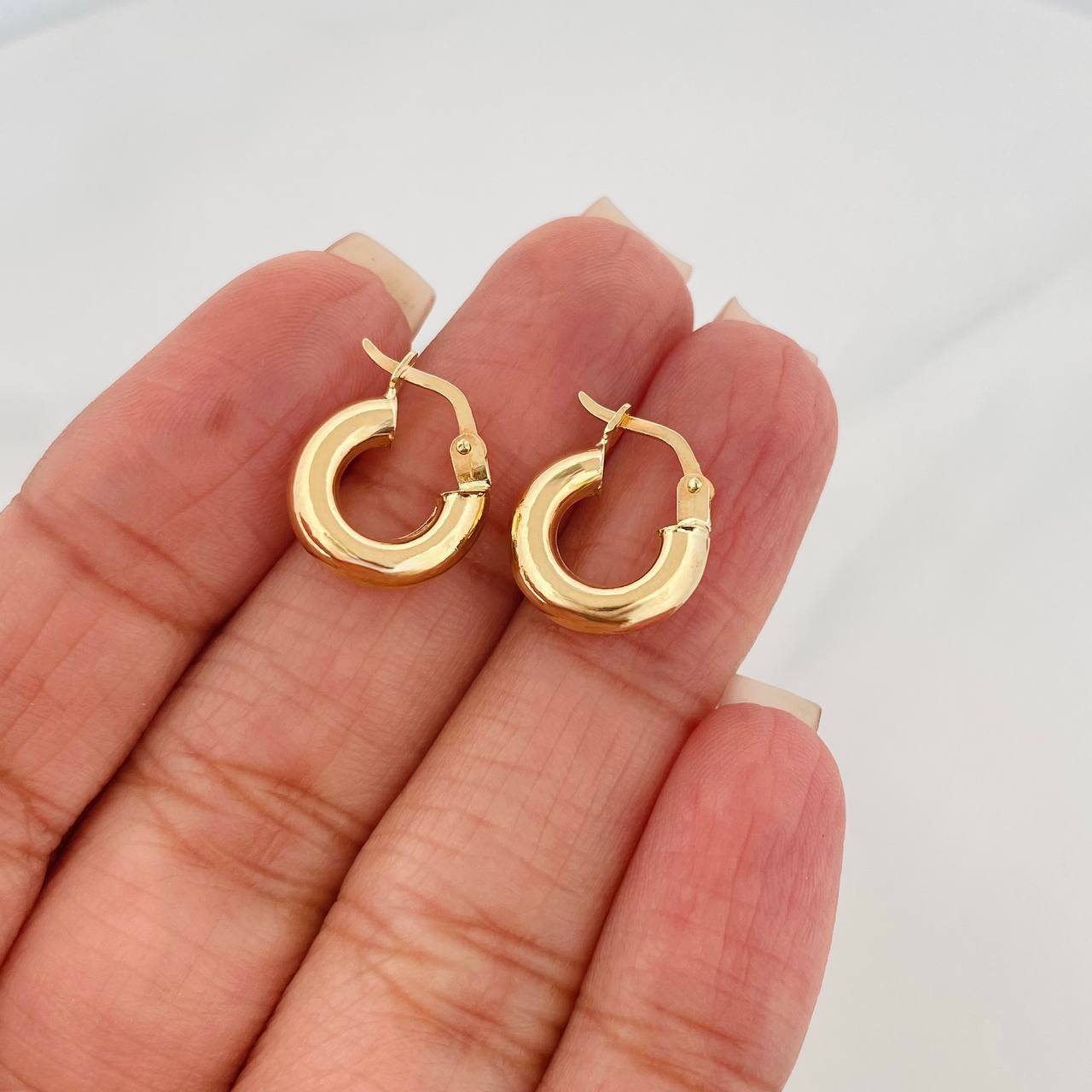 Candongas Jass 1.35 g / 1.05 cm Oro Amarillo 18K