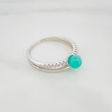 Anillo Solitario Churumbela Esmeralda 72 Pts 1.95 g / T6 Plata 925