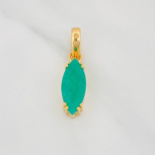 Dije Marquiz Esmeralda 2.83Qts 2.9 g / 2.8 cm Oro Amarillo 18K