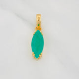 Dije Marquiz Esmeralda 2.83Qts 2.9 g / 2.8 cm Oro Amarillo 18K