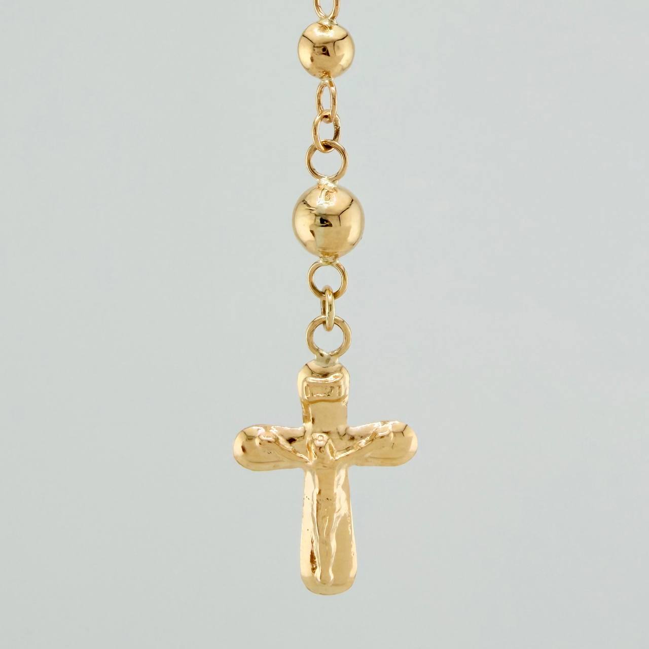 Rosario Virgen Milagrosa 6.1gr / 51cm / 3mm-4mm Oro Amarillo 18K &