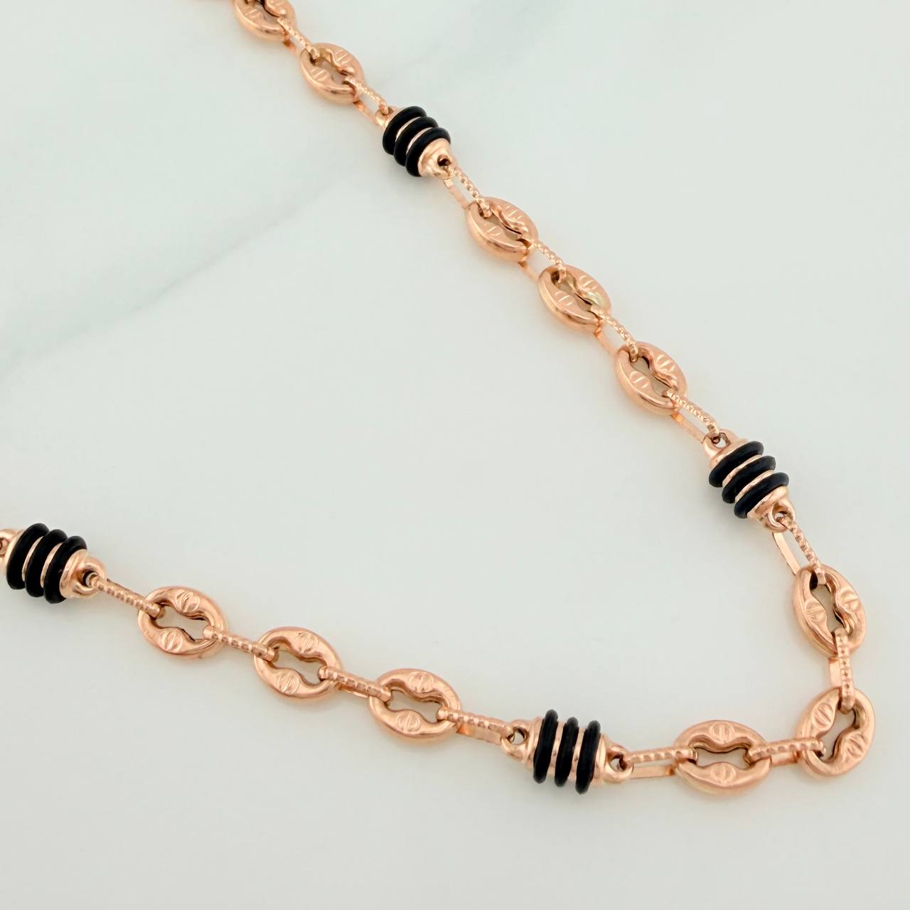Cadena Rustica Barril GC 18.1gr / 73cm / 4.6mm Oro Rosa 18K