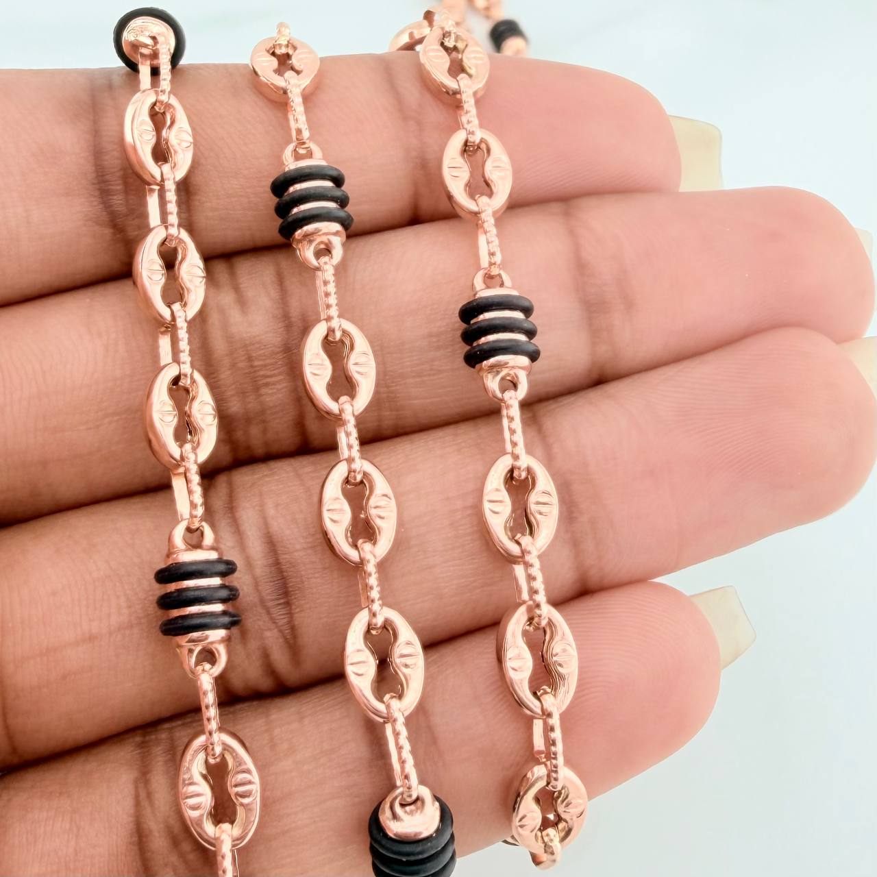 Cadena Rustica Barril GC 18.1gr / 73cm / 4.6mm Oro Rosa 18K