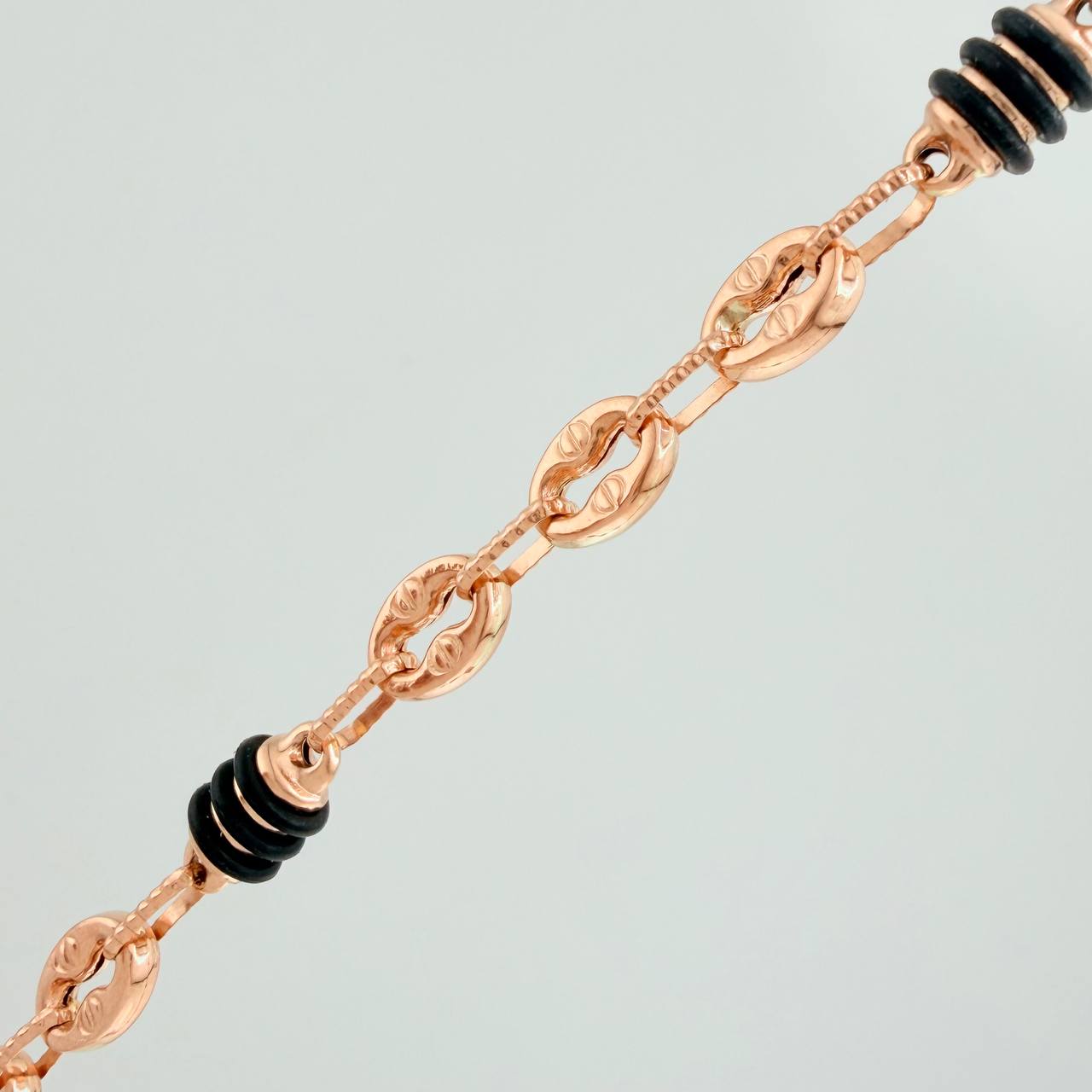 Cadena Rustica Barril GC 18.1gr / 73cm / 4.6mm Oro Rosa 18K