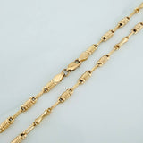 Cadena Rustica Tornillo 9.05gr / 60cm / 3.5mm Oro Amarillo 18K