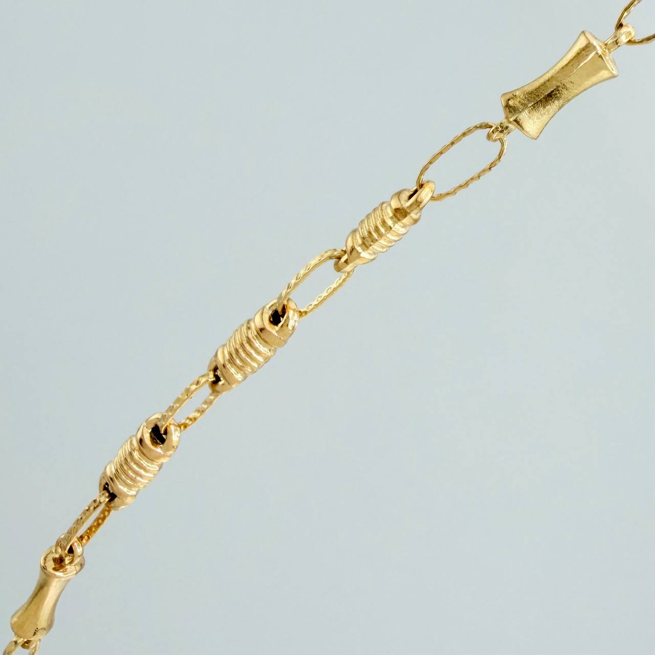 Cadena Rustica Tornillo 9.05gr / 60cm / 3.5mm Oro Amarillo 18K
