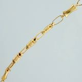 Cadena Rustica Tornillo 9.05gr / 60cm / 3.5mm Oro Amarillo 18K