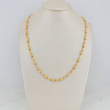 Cadena Rustica Tornillo 9.05gr / 60cm / 3.5mm Oro Amarillo 18K