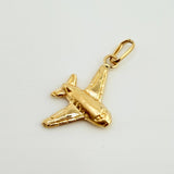 Dije Avion 0.55 g / 2.2 cm Oro Amarillo 18K