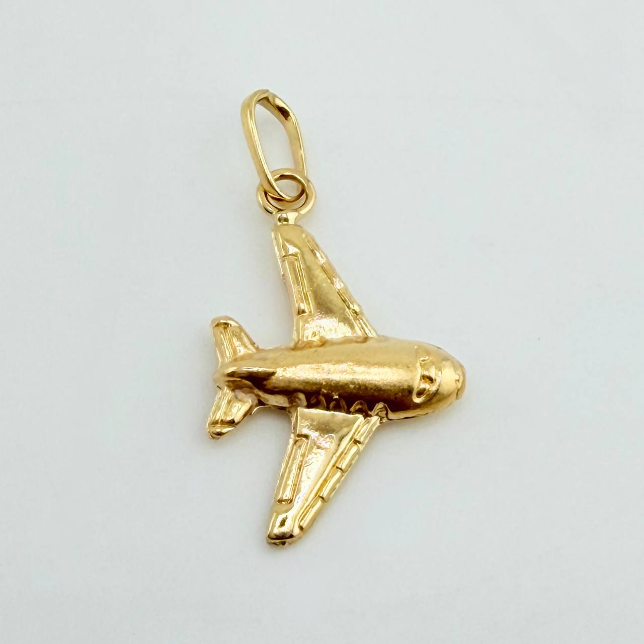 Dije Avion 0.55 g / 2.1 cm Oro Amarillo 18K