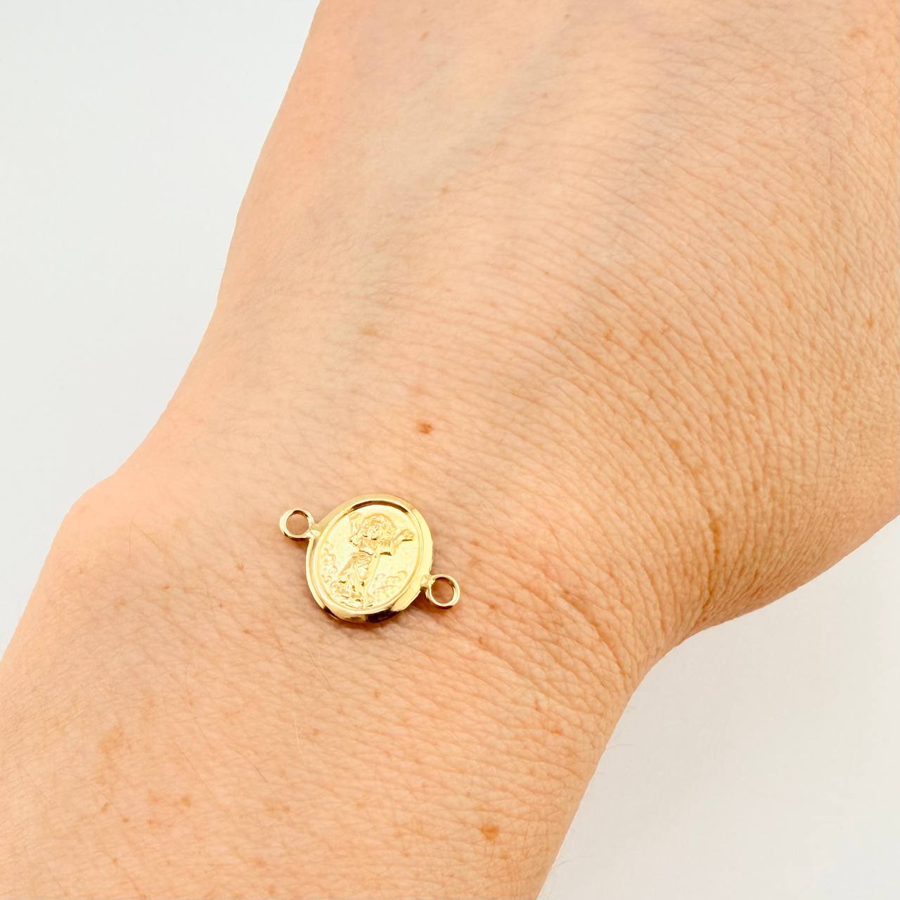 Herraje Divino Niño Doble Faz 0.55gr / 1.6cm / Oro Amarillo 18K