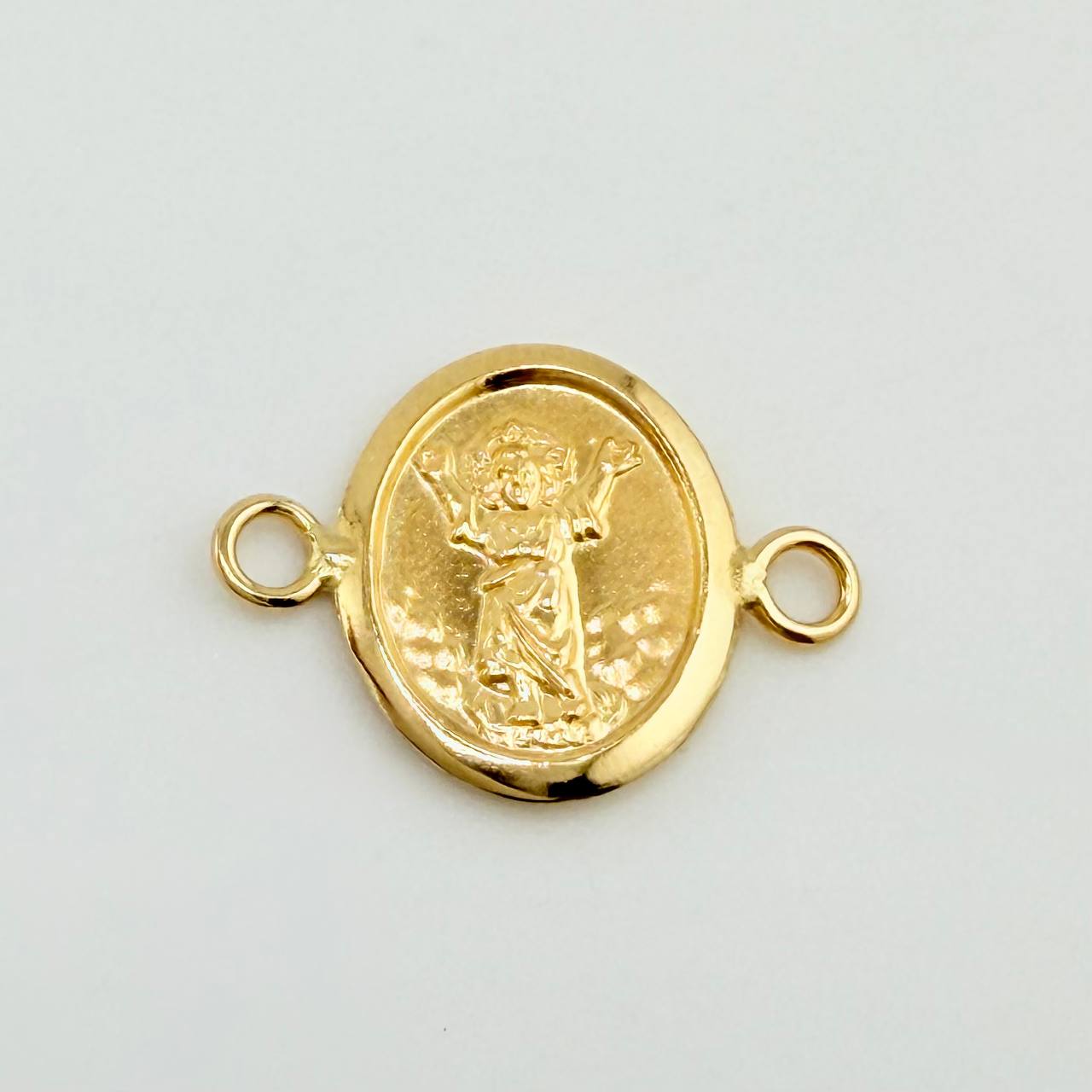 Herraje Divino niño Doble Faz 0.55gr / 1.6cm / Oro Amarillo 18K *