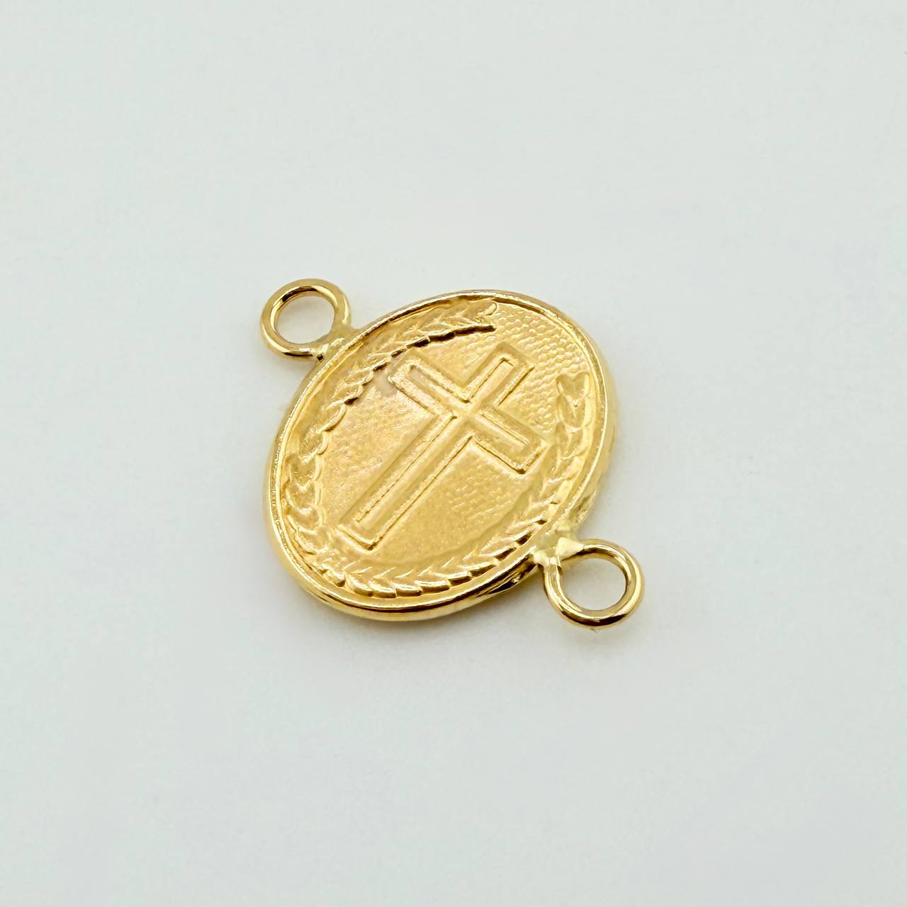 Herraje Divino Niño Doble Faz 0.55gr / 1.6cm / Oro Amarillo 18K *