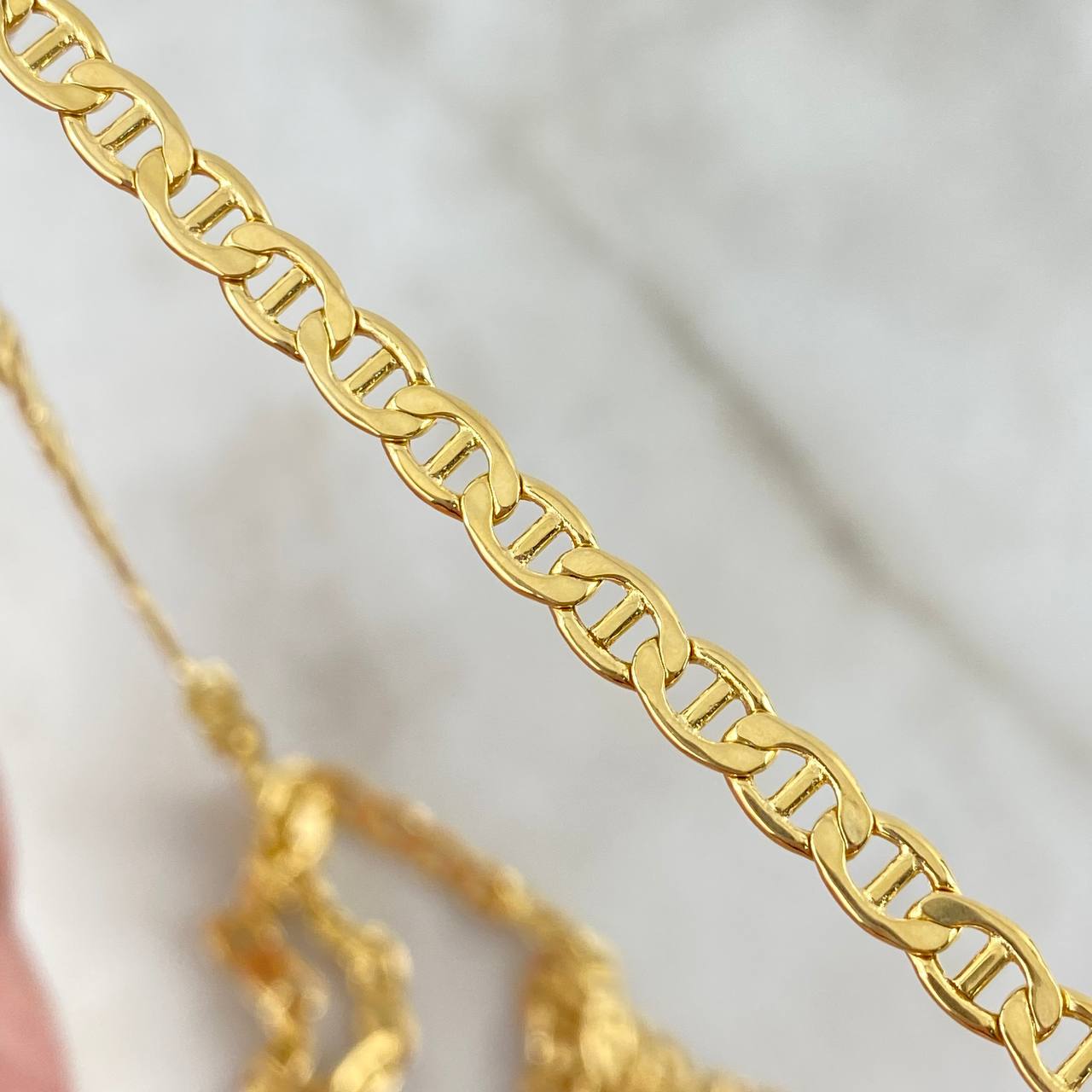 Cadena Escalera 11.1gr / 60cm / 4.4mm Oro Amarillo +3 *