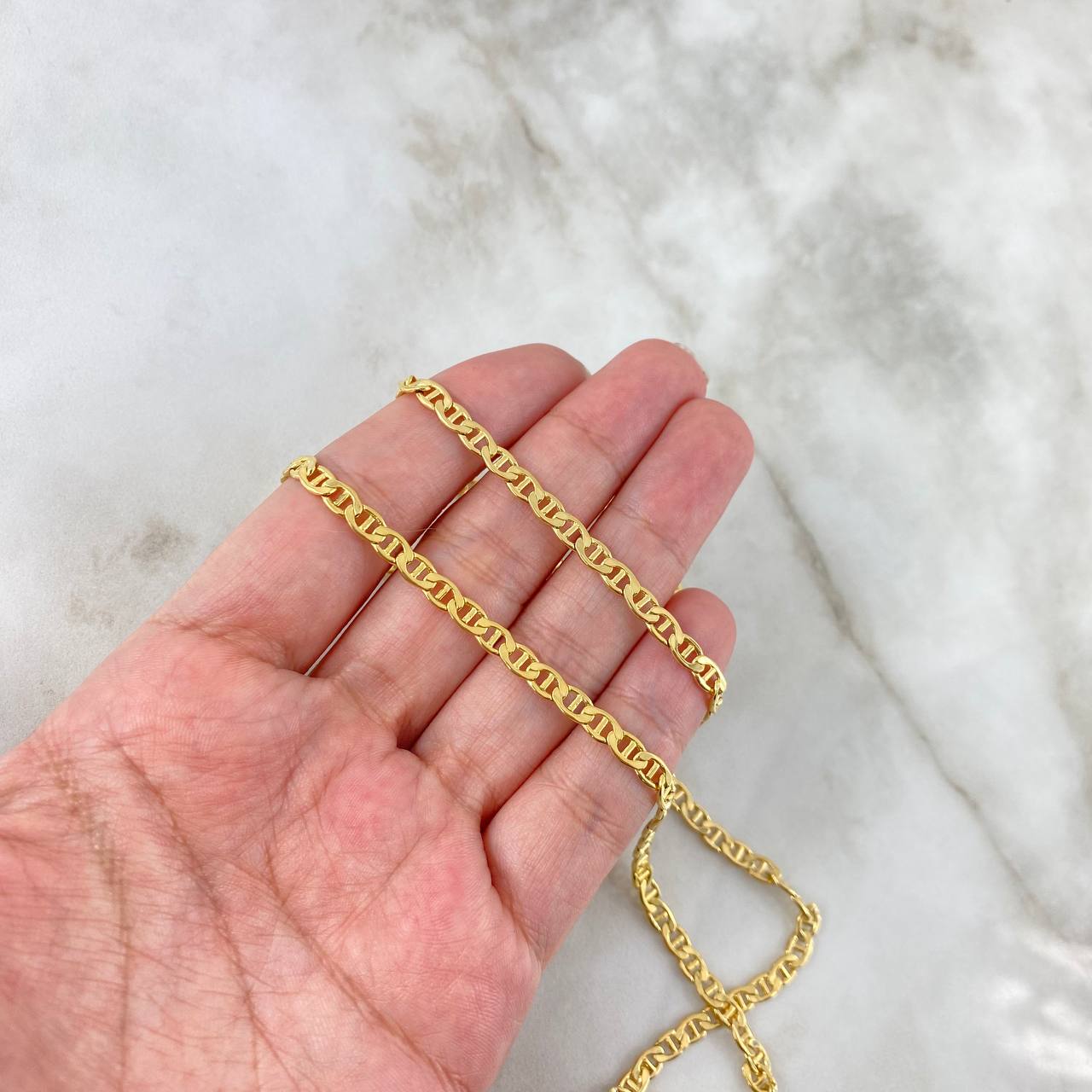 Cadena Escalera 7.65gr / 60cm / 3.7mm Oro Amarillo +3 18K *