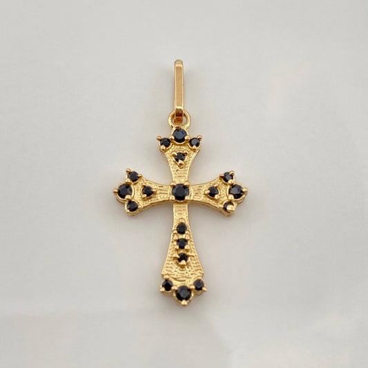 Dije Cruz 1.4gr / 2.5cm / Oro Amarillo 18K