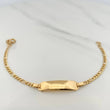 Pulso Placa Figaro 2.85gr / 15.5cm / 2.6mm Oro Amarillo +1 18K %