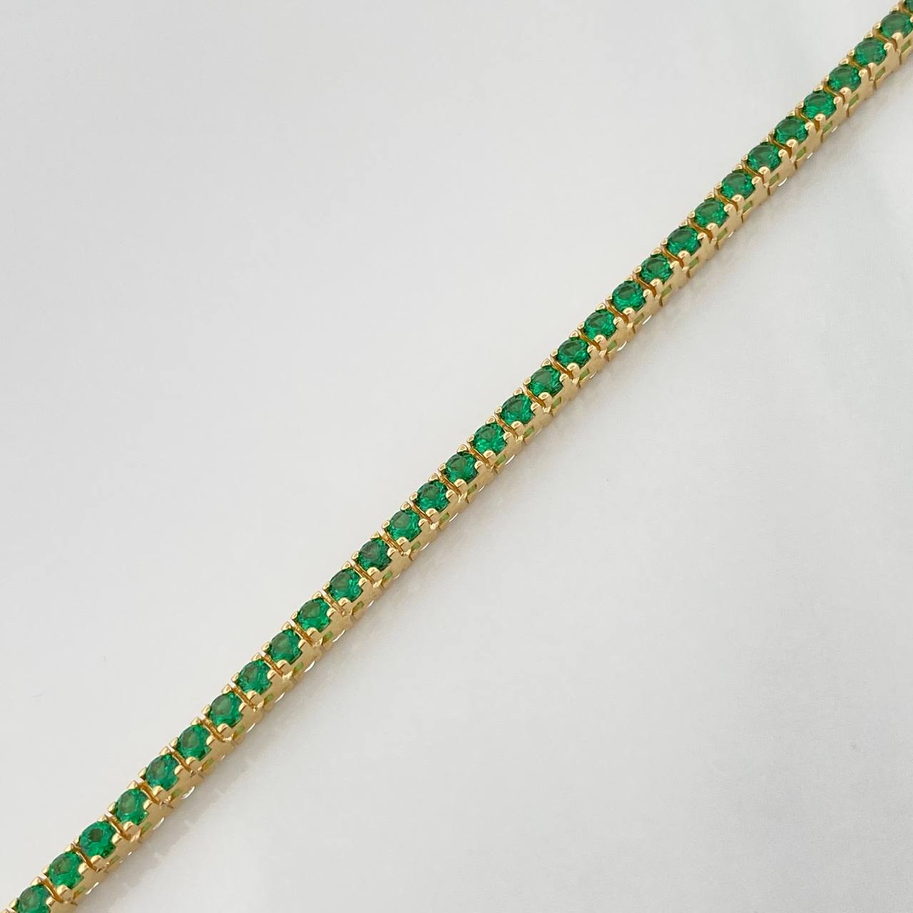 Pulso Tennis 7gr / 18cm / 2.5mm Oro Amarillo +4 18K %