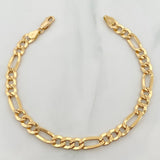Pulso Figaro 6.1gr / 22cm / 6.3mm Oro Amarillo +1 18K %