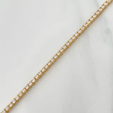 Pulso Tennis 7.7gr / 18cm / 2.5mm Oro Amarillo +4 18K %