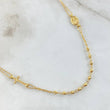 Cadena Tipo Denario Virgen Milagrosa 3.8gr / 45cm / Oro Amarillo +4 18K ©