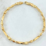 Pulso Rustico Español 5.3gr / 20.5cm / Oro Amarillo Nac.Esp. 18K ©