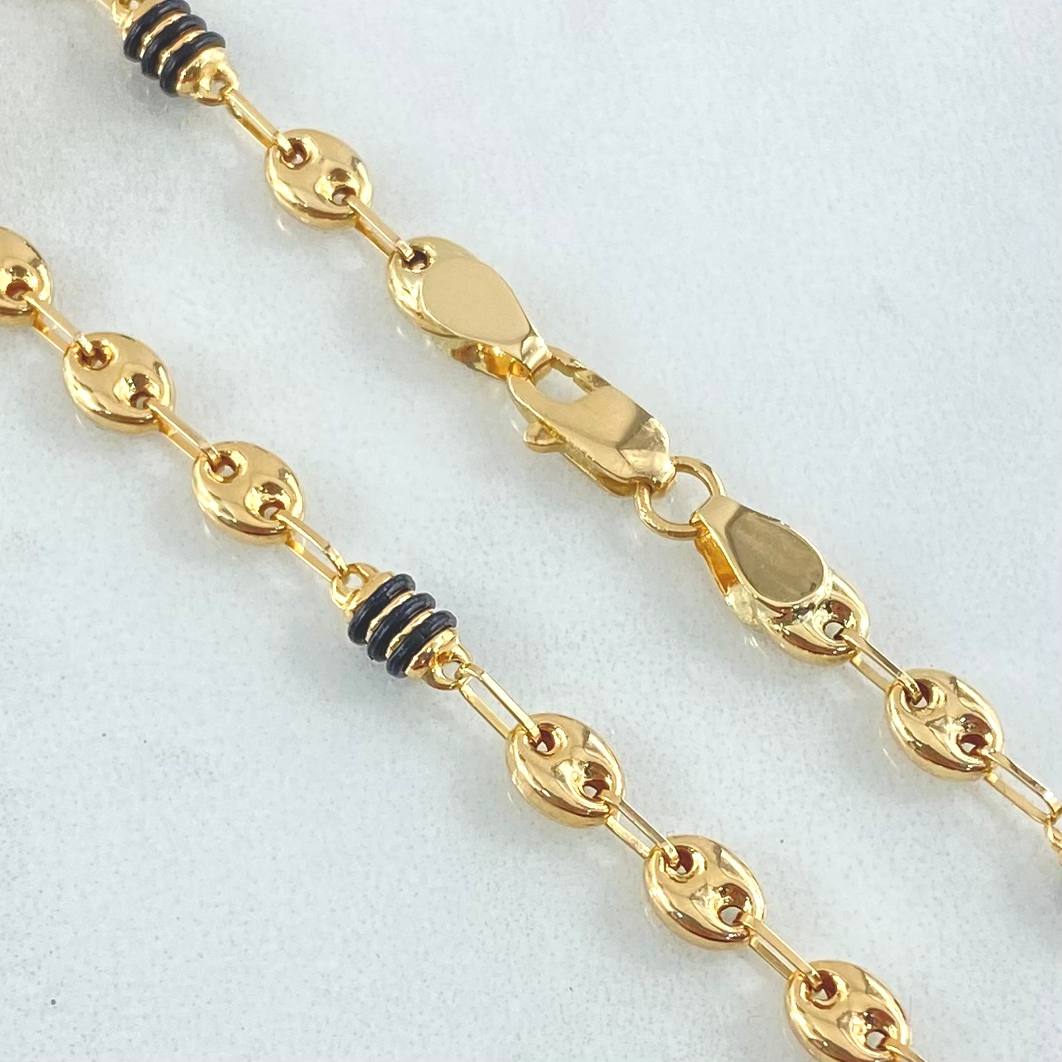 Cadena Rústica GC 3x1 9.55gr / 60cm / 4.5mm Oro Amarillo 18K ©