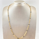 Cadena Gc Barril Cauchos Negros 9.75gr / 60cm / 4.5mm Oro Amarillo 18K ©