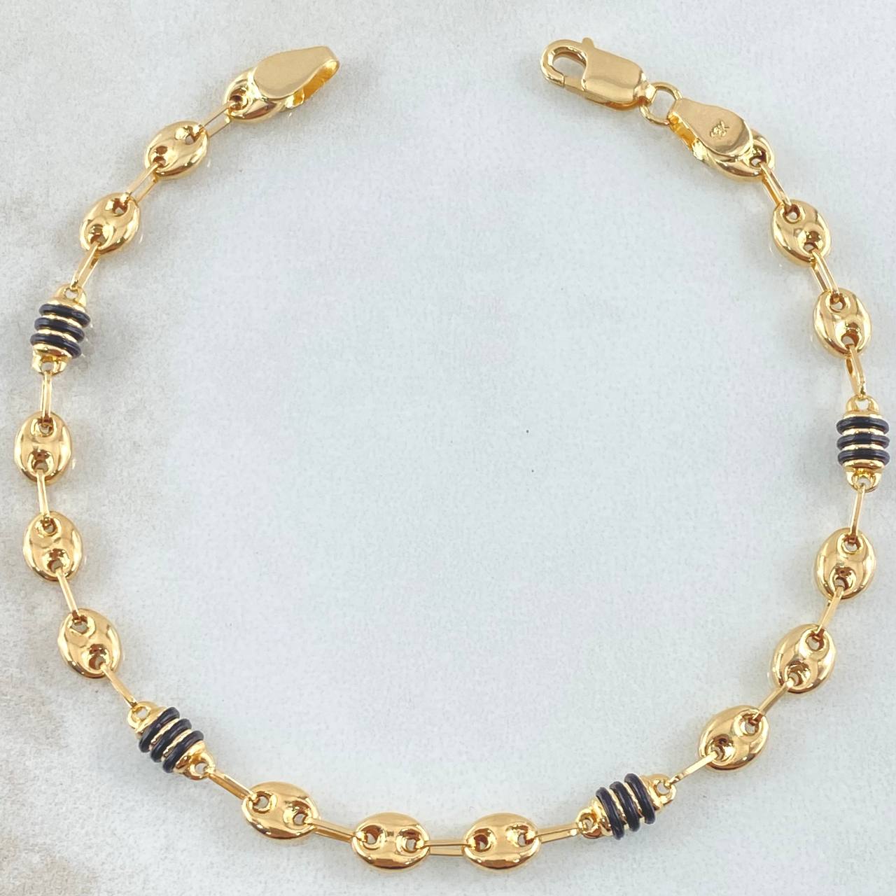 Pulso Rustico GC 3x1 3.4gr / 18.5cm / Oro Amarillo Nac.Esp. 18K ©