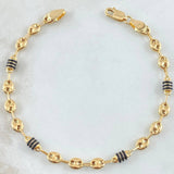 Pulso Rustico Corona Rx 4.25gr / 21.5cm / 4.8mm Oro Amarillo 18K ©