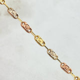 Pulso Rustico Tornillo 2.9gr / 19cm / Tres Oros 18K *