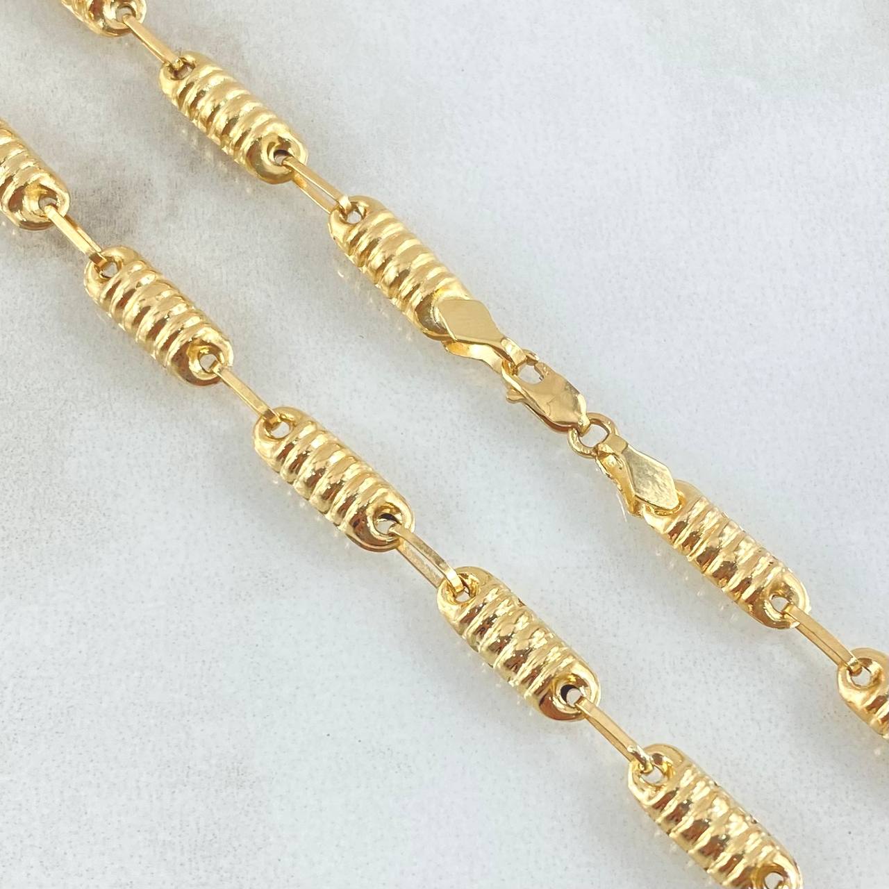 Cadena Rustica Cilindro 10.35gr / 60cm / Oro Amarillo 18K *