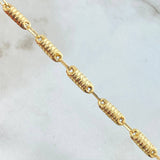 Cadena Rustica Cilindro 10.35gr / 60cm / Oro Amarillo 18K *