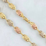 Cadena Rustica Canotilla 9.7gr / 60cm / Tres Oros 18K *