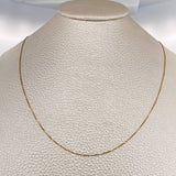 Cadena Veneciana 0.8gr / 45.2cm / 0.45mm Oro Amarillo +3 18K &