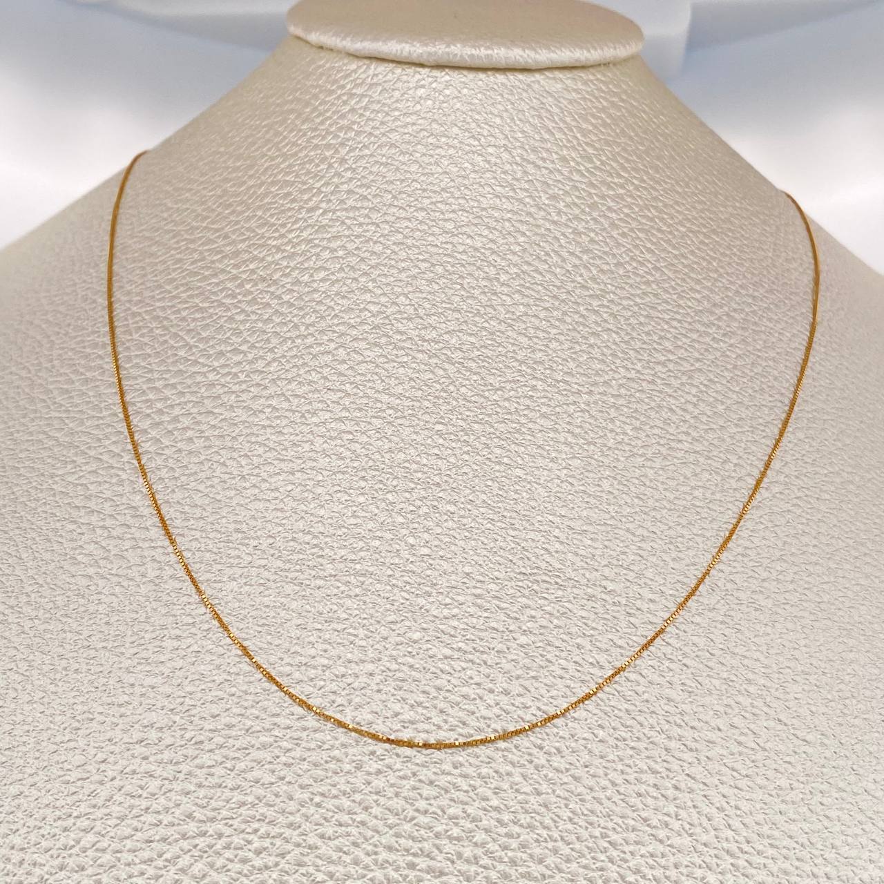 Cadena China 3.2gr / 60cm / 1.42mm Oro Amarillo +1 18K &