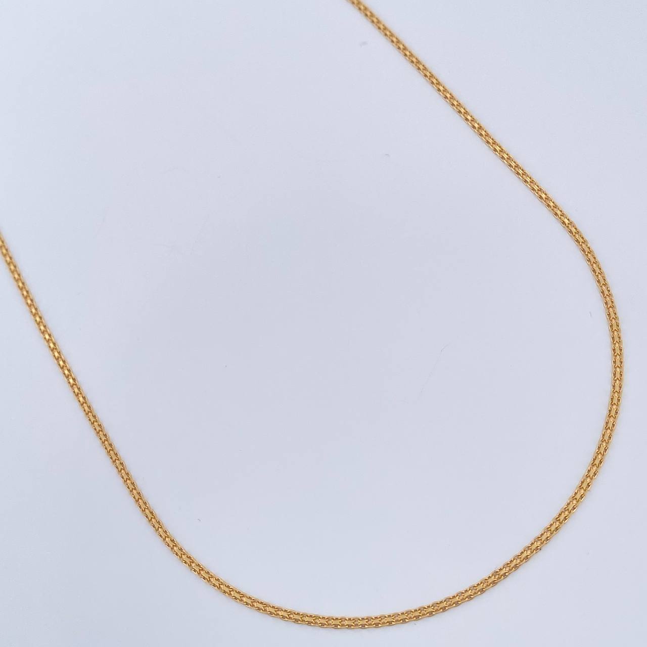 Cadena China 3.1gr / 60cm / 1.4mm Oro Amarillo +1 18K &