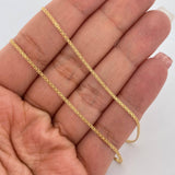 Cadena China 3.1gr / 60cm / 1.4mm Oro Amarillo +1 18K &