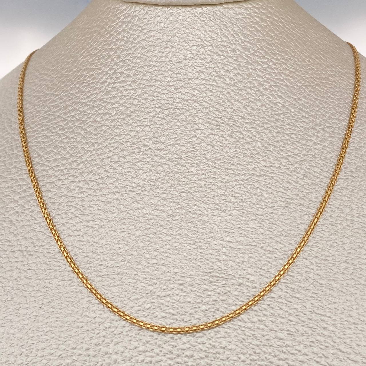 Cadena China 3.7gr / 60.4cm / 1.54mm Oro Amarillo +1 18K %