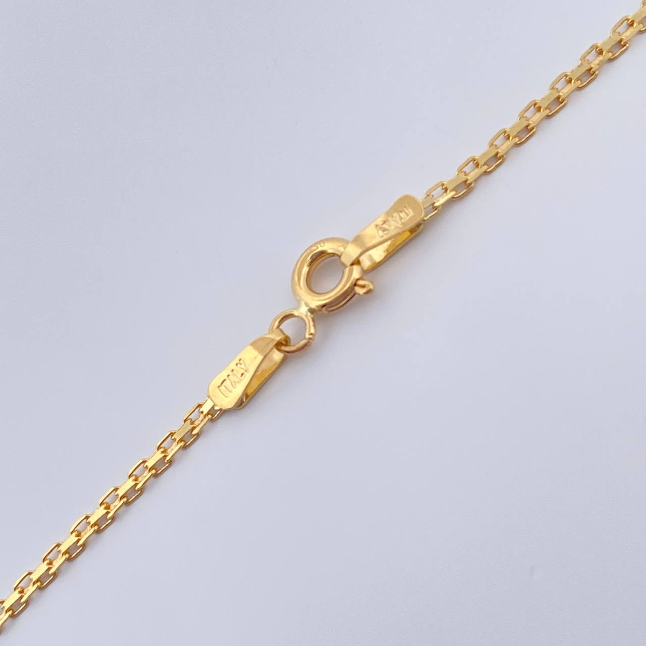 Cadena China 3.2gr / 60cm / 1.42mm Oro Amarillo +1 18K &