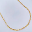 Cadena Figaro 2.9gr / 60cm / 2.67mm Oro Amarillo +1 18K &