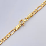Cadena Figaro 5.45gr / 60.9cm / 2.56mm Oro Amarillo +3 18K %