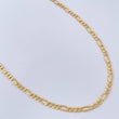 Cadena Figaro 5.35gr / 60.3cm / 3.05mm Oro Amarillo +1 18K %