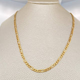 Cadena Figaro 4.7gr / 60.7cm / 3.3mm Oro Amarillo +1 18K %