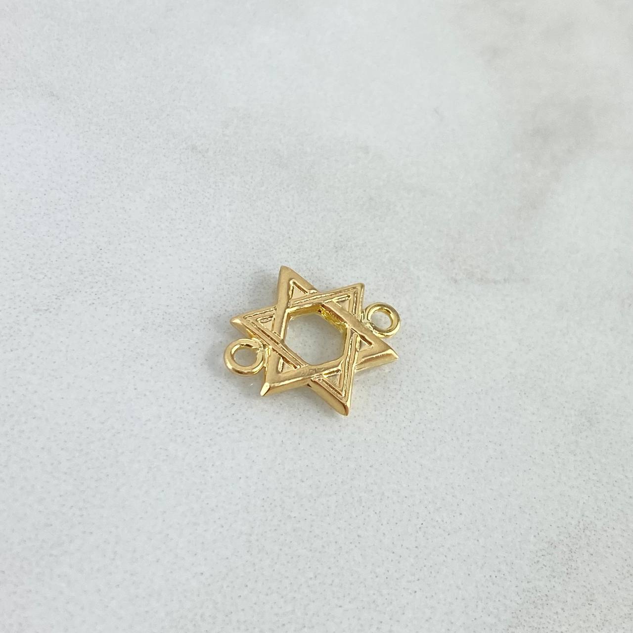 Herraje Estrella De David 0.6gr / 1.5cm / Oro Amarillo