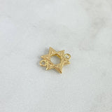 Herraje Estrella De David 0.6gr / 1.5cm / Oro Amarillo