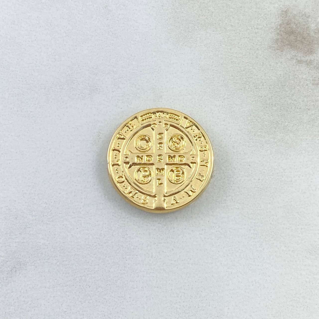 Herraje San Benito 1.5gr / 2cm / Tambor Oro Amarillo 18K