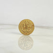 Herraje San Benito 1.55gr / 2cm / Tambor Oro Amarillo 18K