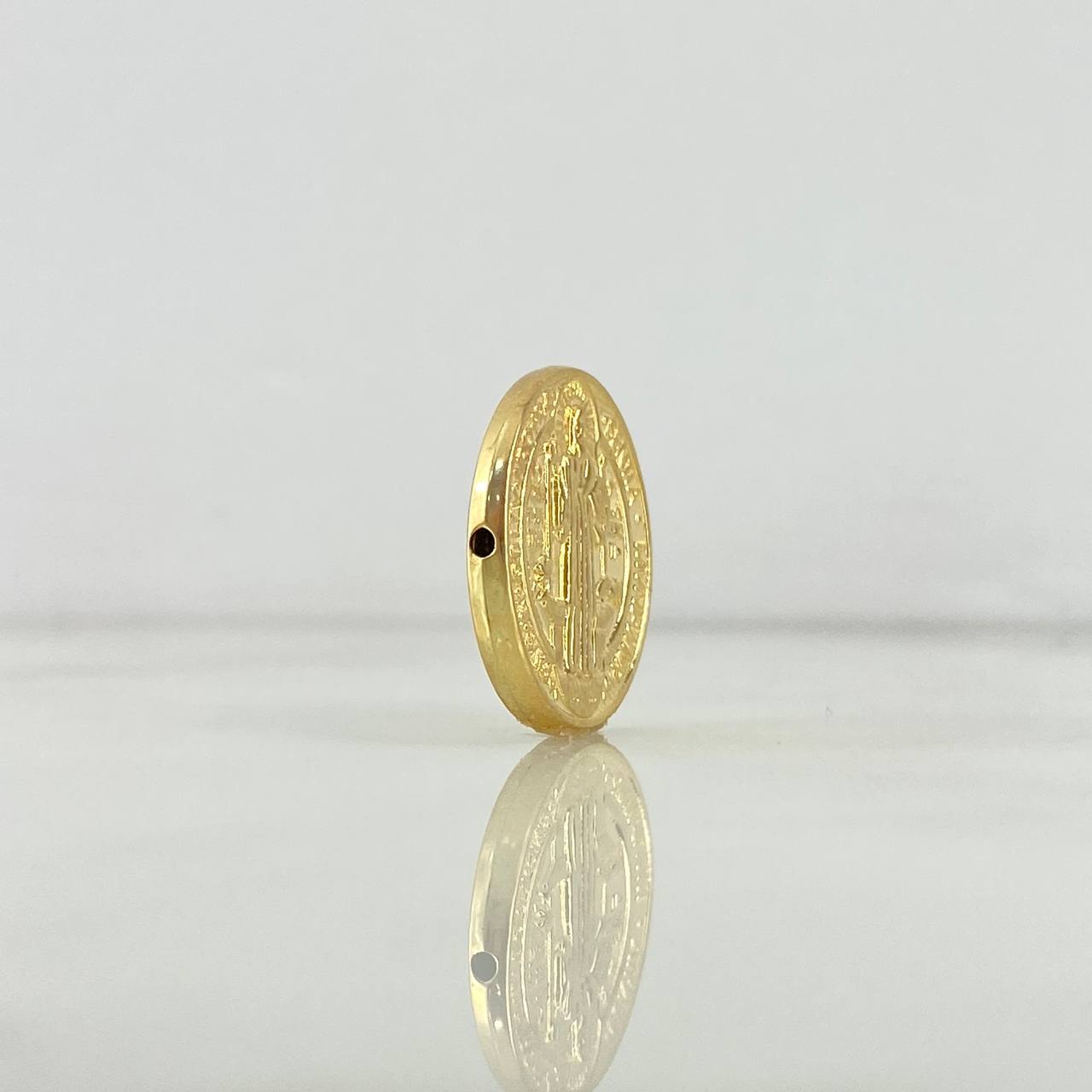Herraje San Benito 0.75gr / 1.1cm / Tambor Oro Amarillo 18K
